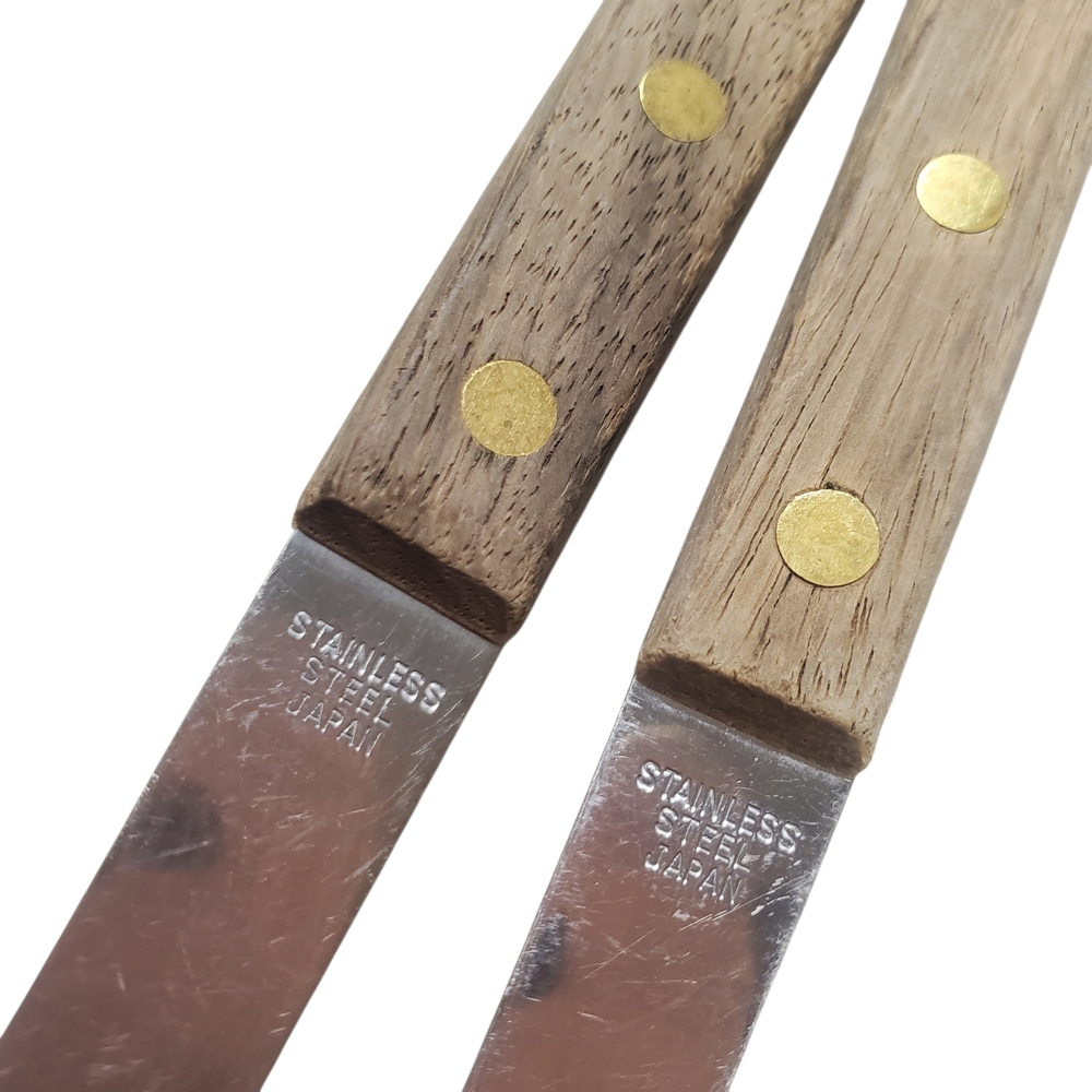 MCM Stainless Steel Utensil Set with Wooden Handles. Spoon & Spatula. Japan. - Picture 2 of 7